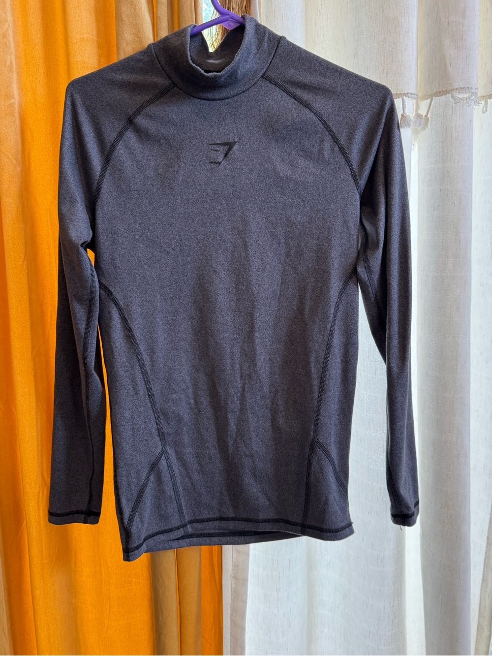 Gymshark ELEMENT BASELAYER MOCK NECK LONG SLEEVE T-SHIRT